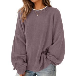 image:imageZESICA Oversized Sweaters for Women 2026 Fall Trendy Pullover TopsDusty Purple