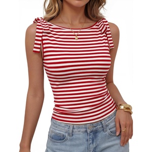 image:imageZESICA Womens Cute Summer Tie Shoulder Going Out Y2K Tank TopRed
