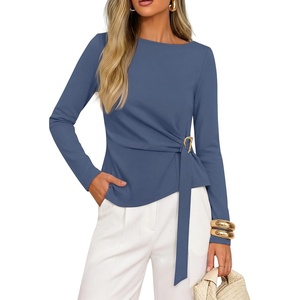 image:imageZESICA Womens Fall Long Sleeve Business Casual Tops Work BlouseGrayblue