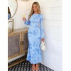 image:imageZESICA Women Fall Long Sleeve Wedding Guest Cocktail Midi DressBlue