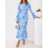 image:imageZESICA Women Fall Long Sleeve Wedding Guest Cocktail Midi DressBlue