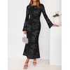 image:imageZESICA Women Fall Long Sleeve Wedding Guest Cocktail Midi DressDim