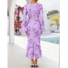 image:imageZESICA Women Fall Long Sleeve Wedding Guest Cocktail Midi DressPurple