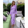 image:imageZESICA Women Fall Long Sleeve Wedding Guest Cocktail Midi DressPurple