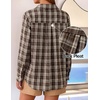 image:imageZESICA Women Long Sleeve Striped Business Casual Button Shirts Work TopsApricot Brown