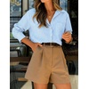 image:imageZESICA Women Long Sleeve Striped Business Casual Button Shirts Work TopsBlue