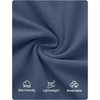 image:imageZESICA Womens 34 Sleeve Asymmetrical Fall Shirts Ruched Going Out TopsDusty Blue