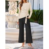 image:imageZESICA Womens Fall 2 Piece Dressy Pant Sets Work Office OutfitsApricot