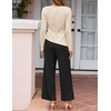 image:imageZESICA Womens Fall 2 Piece Dressy Pant Sets Work Office OutfitsApricot