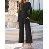 image:imageZESICA Womens Fall 2 Piece Dressy Pant Sets Work Office OutfitsBlack