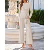 image:imageZESICA Womens Fall 2 Piece Dressy Pant Sets Work Office OutfitsGreyapricot