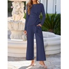 image:imageZESICA Womens Fall 2 Piece Dressy Pant Sets Work Office OutfitsNavy