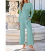 image:imageZESICA Womens Fall 2 Piece Dressy Pant Sets Work Office OutfitsSage
