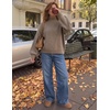image:imageZESICA Womens Fall Winter Long Sleeve Turtleneck Oversized SweatersHeather Taupe