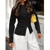 image:imageZESICA Womens Lightweight Fitted Cardigan Sweaters 2026 Fall OutfitsBlack
