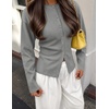 image:imageZESICA Womens Lightweight Fitted Cardigan Sweaters 2026 Fall OutfitsGrey