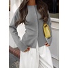 image:imageZESICA Womens Lightweight Fitted Cardigan Sweaters 2026 Fall OutfitsGrey