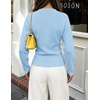 image:imageZESICA Womens Lightweight Fitted Cardigan Sweaters 2026 Fall OutfitsLightblue
