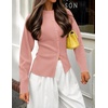 image:imageZESICA Womens Lightweight Fitted Cardigan Sweaters 2026 Fall OutfitsPink