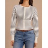 image:imageZESICA Womens Long Sleeve Fitted Waist Knit Cardigan SweatersIvory