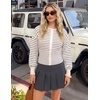 image:imageZESICA Womens Long Sleeve Fitted Waist Knit Cardigan SweatersIvory