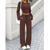 image:imageZESICA Womens Two Piece Outfits 2026 Fall Matching Lounge Sets with PocketCoffee