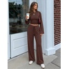 image:imageZESICA Womens Two Piece Outfits 2026 Fall Matching Lounge Sets with PocketCoffee