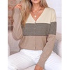 image:imageZESICA Womens Wool Blend Lightweight Cardigan Sweaters 2026 Fall OutfitsApricot Stripe