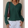 image:imageZESICA Womens Wool Blend Lightweight Cardigan Sweaters 2026 Fall OutfitsDarkgreen
