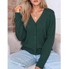 image:imageZESICA Womens Wool Blend Lightweight Cardigan Sweaters 2026 Fall OutfitsDarkgreen