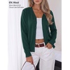 image:imageZESICA Womens Wool Blend Lightweight Cardigan Sweaters 2026 Fall OutfitsDarkgreen