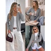 image:imageZESICA Womens Wool Blend Lightweight Cardigan Sweaters 2026 Fall OutfitsGray