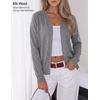 image:imageZESICA Womens Wool Blend Lightweight Cardigan Sweaters 2026 Fall OutfitsGray