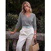 image:imageZESICA Womens Wool Blend Lightweight Cardigan Sweaters 2026 Fall OutfitsGray