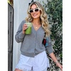 image:imageZESICA Womens Wool Blend Lightweight Cardigan Sweaters 2026 Fall OutfitsGray