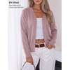 image:imageZESICA Womens Wool Blend Lightweight Cardigan Sweaters 2026 Fall OutfitsGreypink
