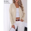 image:imageZESICA Womens Wool Blend Lightweight Cardigan Sweaters 2026 Fall OutfitsOats
