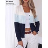 image:imageZESICA Womens Wool Blend Lightweight Cardigan Sweaters 2026 Fall OutfitsStripe Blue