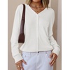 image:imageZESICA Womens Wool Blend Lightweight Cardigan Sweaters 2026 Fall OutfitsWhite