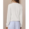 image:imageZESICA Womens Wool Blend Lightweight Cardigan Sweaters 2026 Fall OutfitsWhite