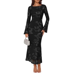 image:imageZESICA Women Fall Long Sleeve Wedding Guest Cocktail Midi DressDim
