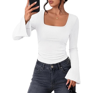 image:imageZESICA Womens Fall Bell Long Sleeve Going Out Tops Dressy Casual Work ShirtWhite