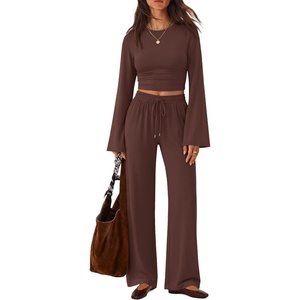 image:imageZESICA Womens Two Piece Outfits 2026 Fall Matching Lounge Sets with PocketCoffee