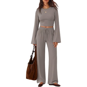 image:imageZESICA Womens Two Piece Outfits 2026 Fall Matching Lounge Sets with PocketMocha