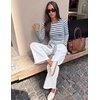 image:imageZESICA Womens Striped Fall Long Sleeve Cute Shirt Dressy Work Going Out TopDark Blue