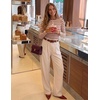 image:imageZESICA Womens Striped Fall Long Sleeve Cute Shirt Dressy Work Going Out TopDark Red