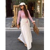 image:imageZESICA Womens Striped Fall Long Sleeve Cute Shirt Dressy Work Going Out TopHot Pink