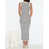 image:imageZESICA Womens Summer Sleeveless Ribbed Knit Bodycon Midi DressesWhite