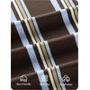 image:imageZESICA Womens Striped Oversized Fall Long Sleeve TShirts Y2K Going Out TopBrown Blue