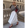 image:imageZESICA Womens Striped Oversized Fall Long Sleeve TShirts Y2K Going Out TopBrown Blue